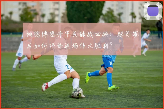 帕德博恩升甲关键战回顾:球员赛后如何评价这场伟大胜利?